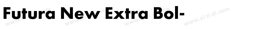 Futura New Extra Bol字体转换
